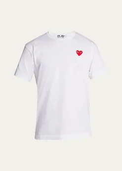 Comme des GarconsMen's Cotton Jersey Heart T-Shirt