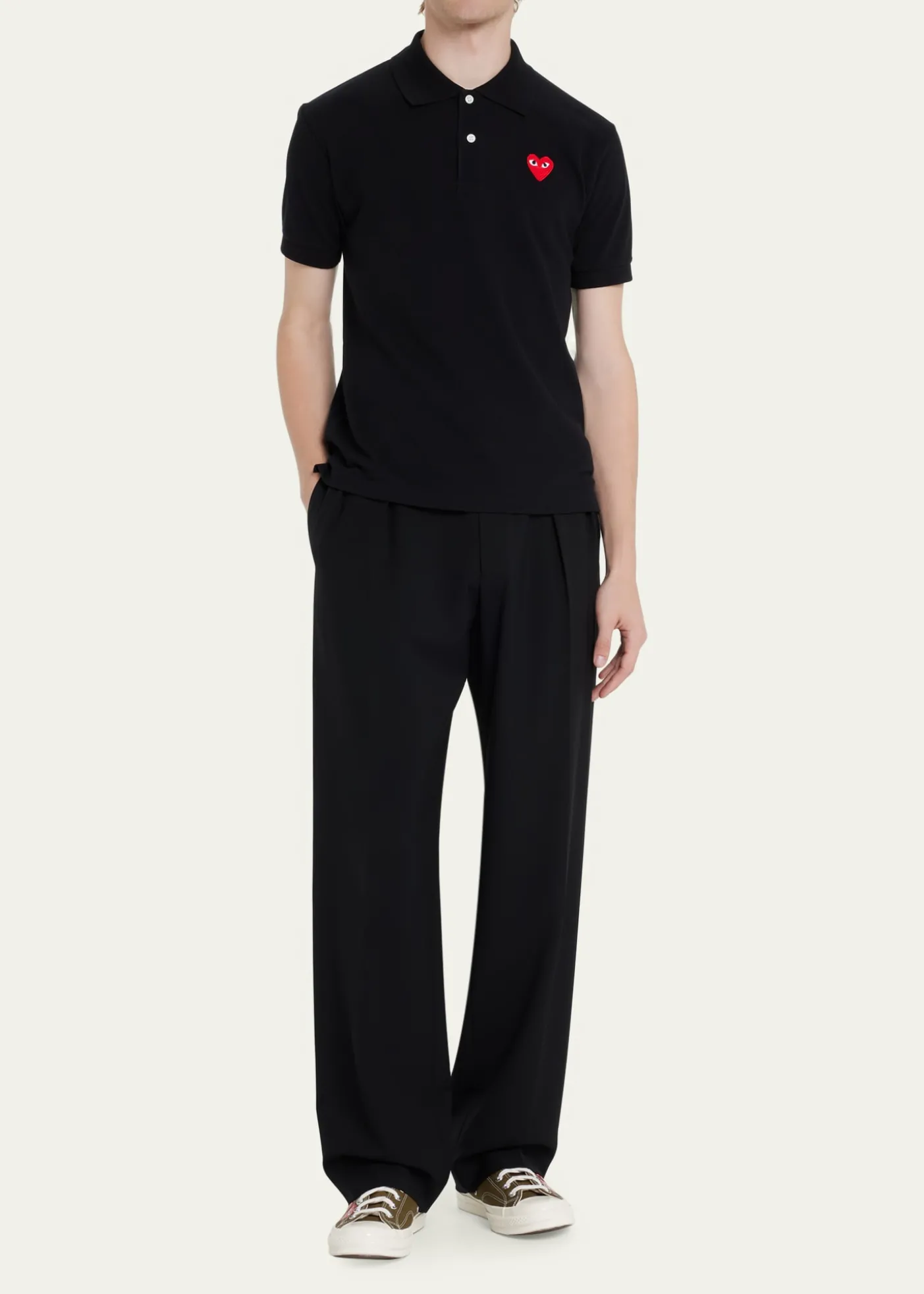 Comme des GarconsMen's Polo Shirt with Heart