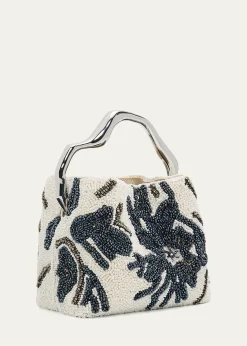 Cult GaiaSolene Mini Sculptural Beaded Top-Handle Bag