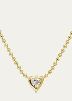 Dara KayeSolar Drop Trillion Solitaire Necklace