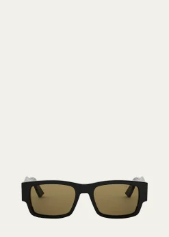 DiorChristian Dior Label S1I Rectangular Sunglasses