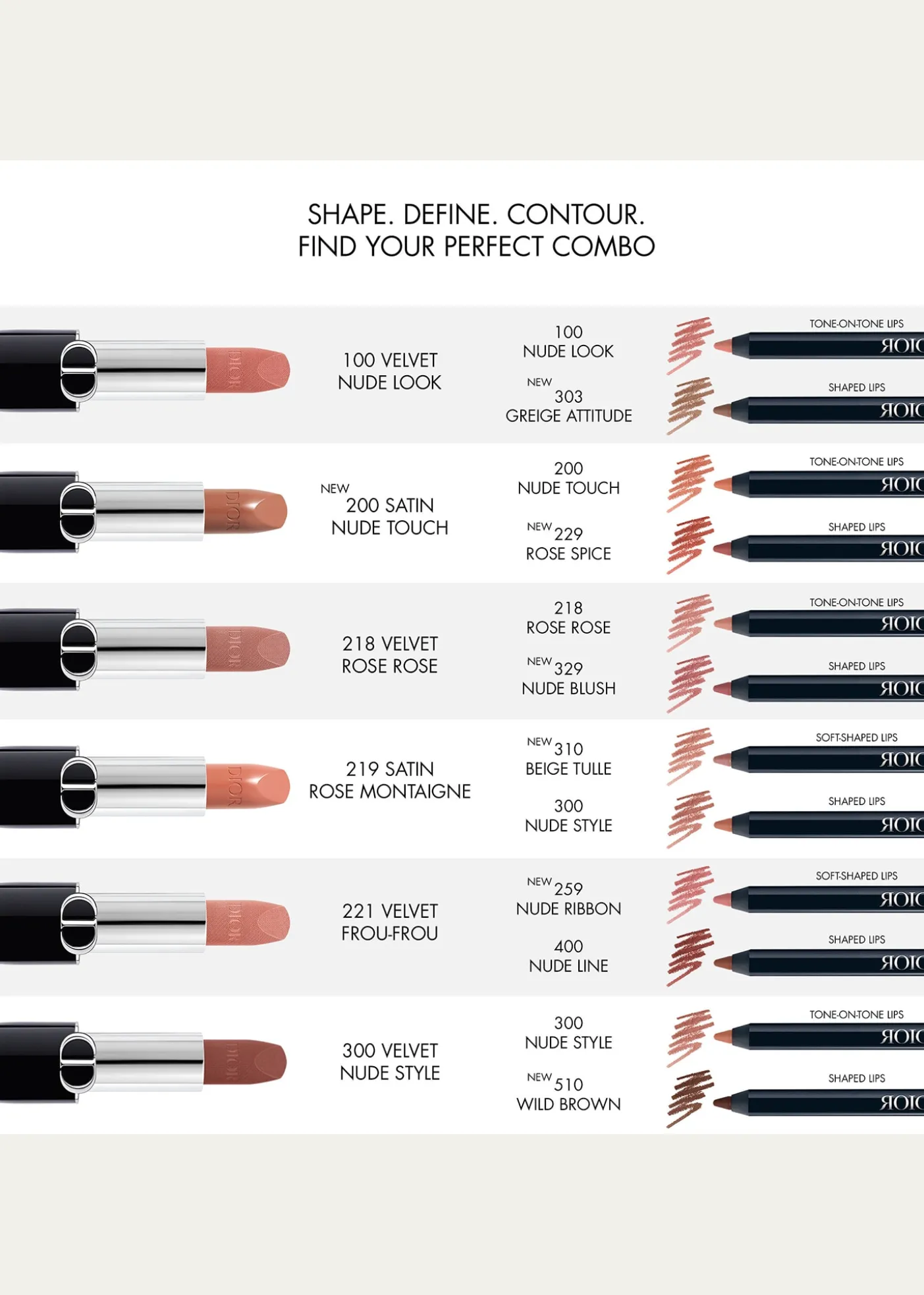 DiorDior Rouge Dior Contour No-Transfer Lip Liner Pencil