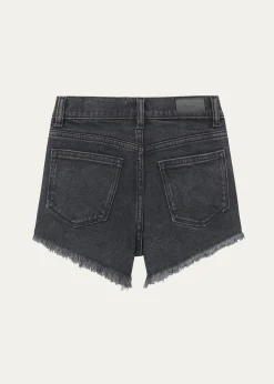 DL1961Girl's Lucy Raw Edge Hem Shorts, Size 7-16
