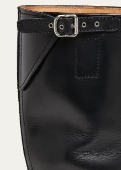 Dries Van NotenMen's Leather Side-Buckle Moto Boots