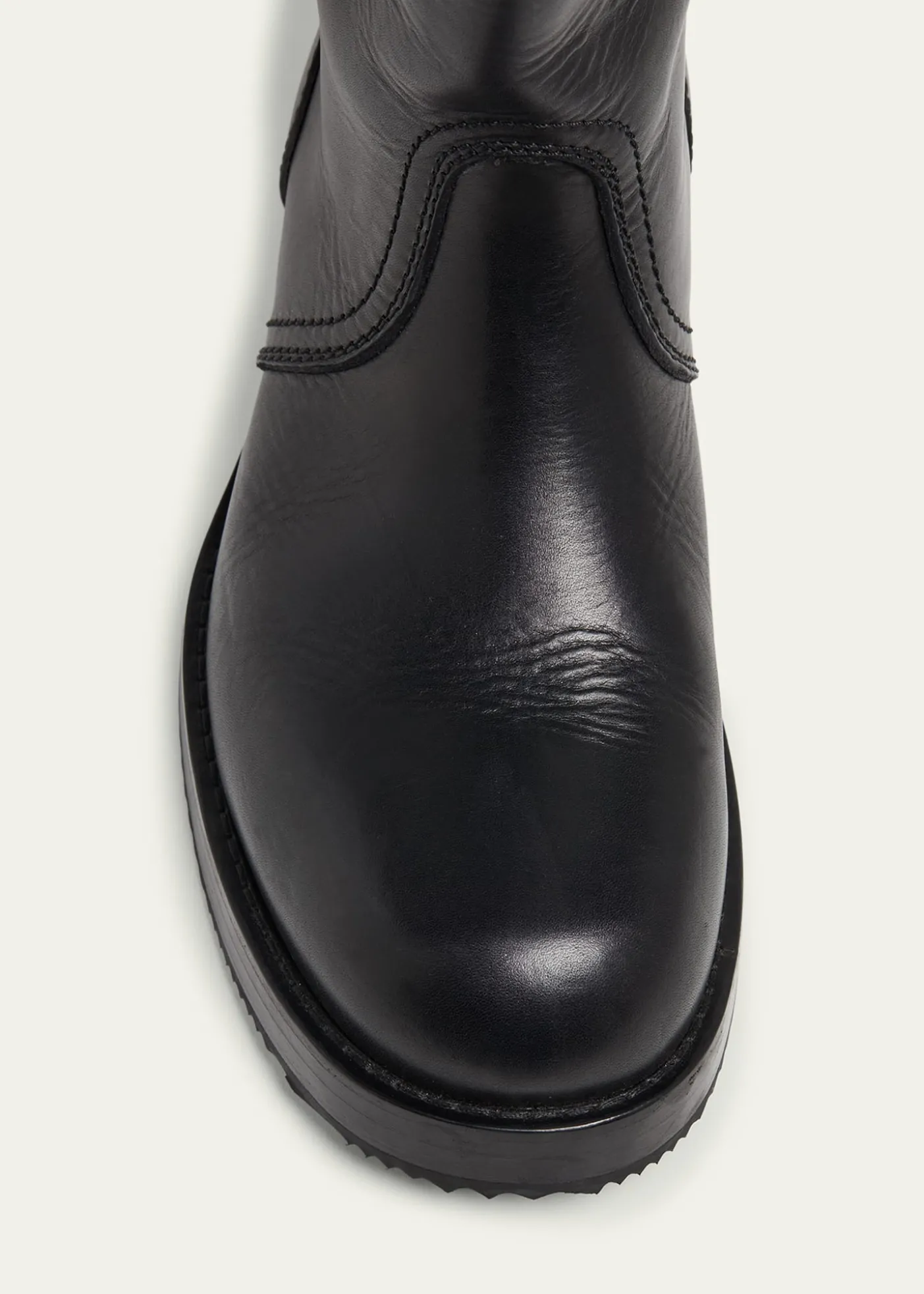 Dries Van NotenMen's Leather Side-Buckle Moto Boots
