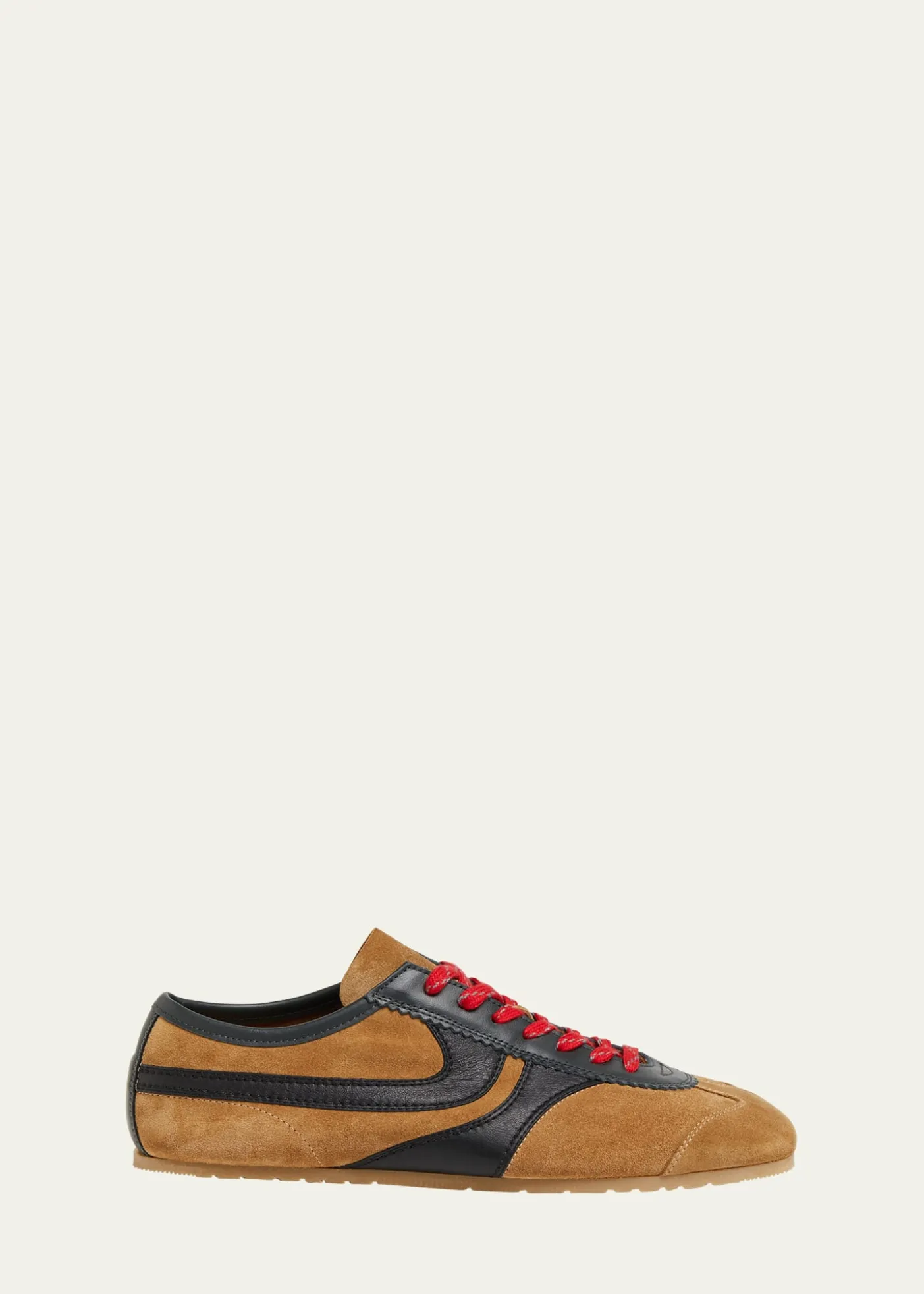Dries Van NotenMen's Suede and Leather Low-Top Sneakers