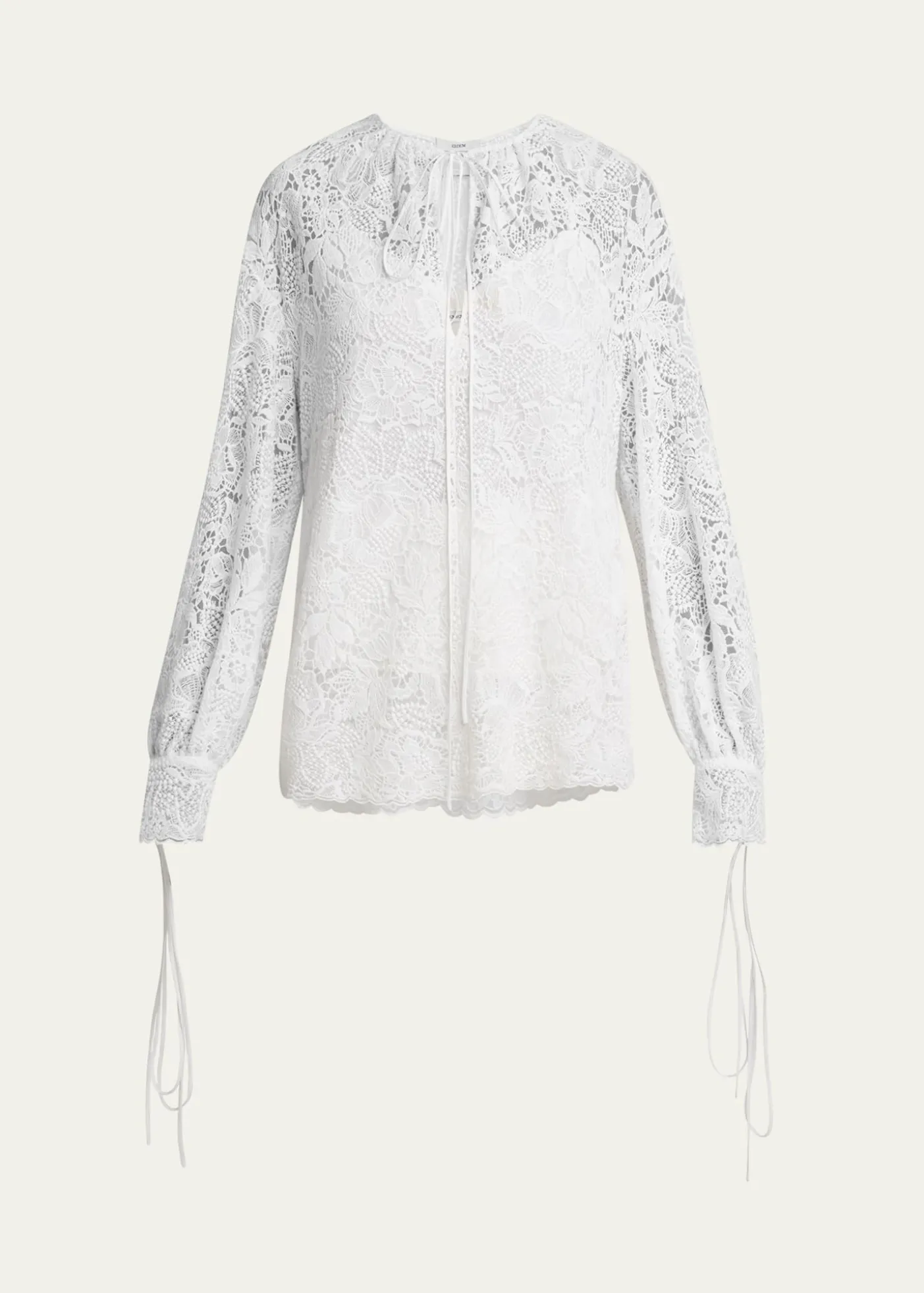 ErdemFloral Lace Drawstring Blouse