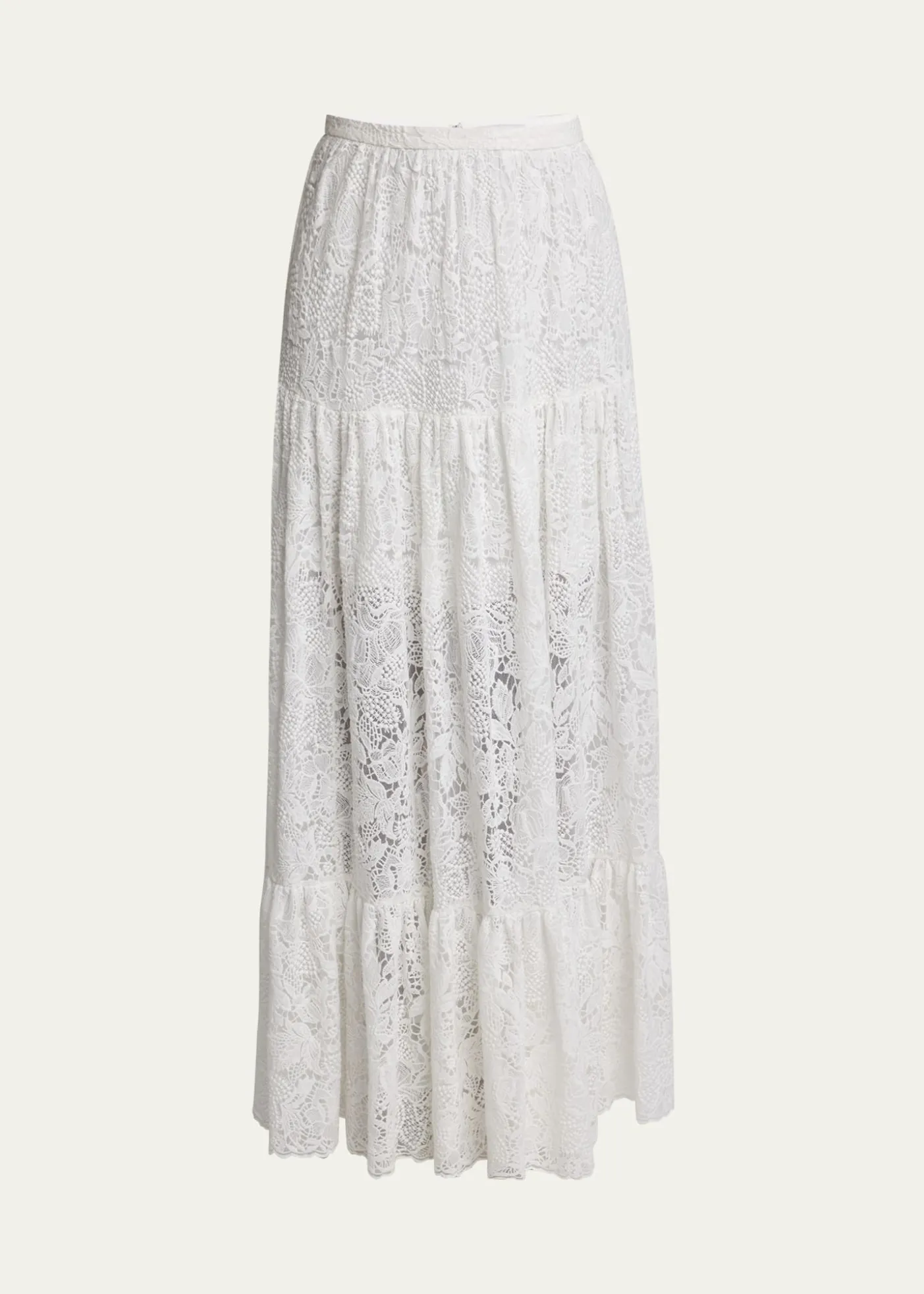 ErdemTiered Floral Lace Skirt