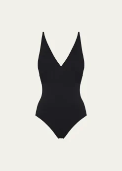 EresLarcin Deep V Triangle One-Piece Swimsuit
