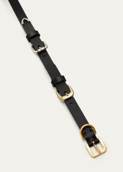 EtroInterchangeable Buckles Leather Belt