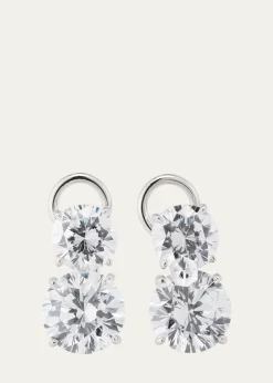 Fantasia by DeSerioCubic Zirconia Double Drop Earrings