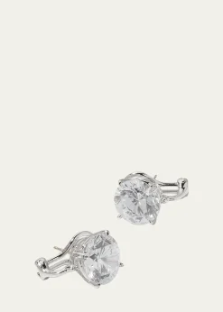 Fantasia by DeSerioCZ Round Stud Earrings, 10.00 TCW