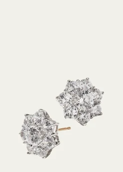 Fantasia by DeSerioFlower CZ Crystal Stud Earrings