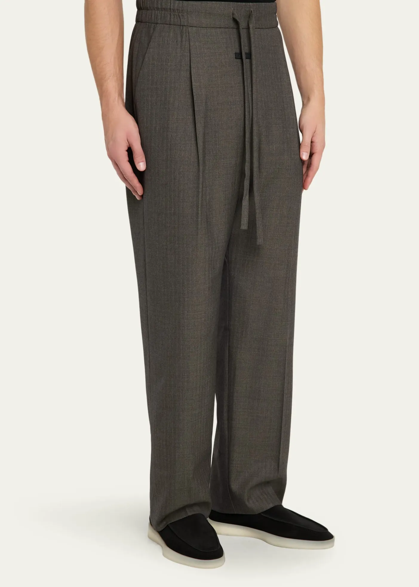 Fear of GodMen's Pleated Virgin Wool Straight-Leg Trousers