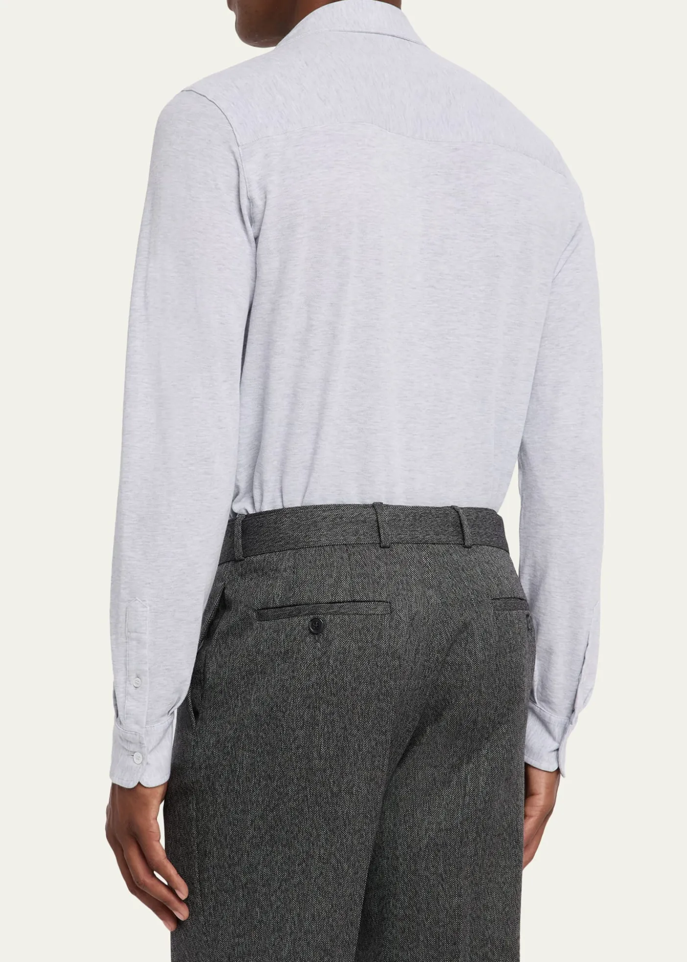 FedeliMen's Heathered Pique Sport Shirt