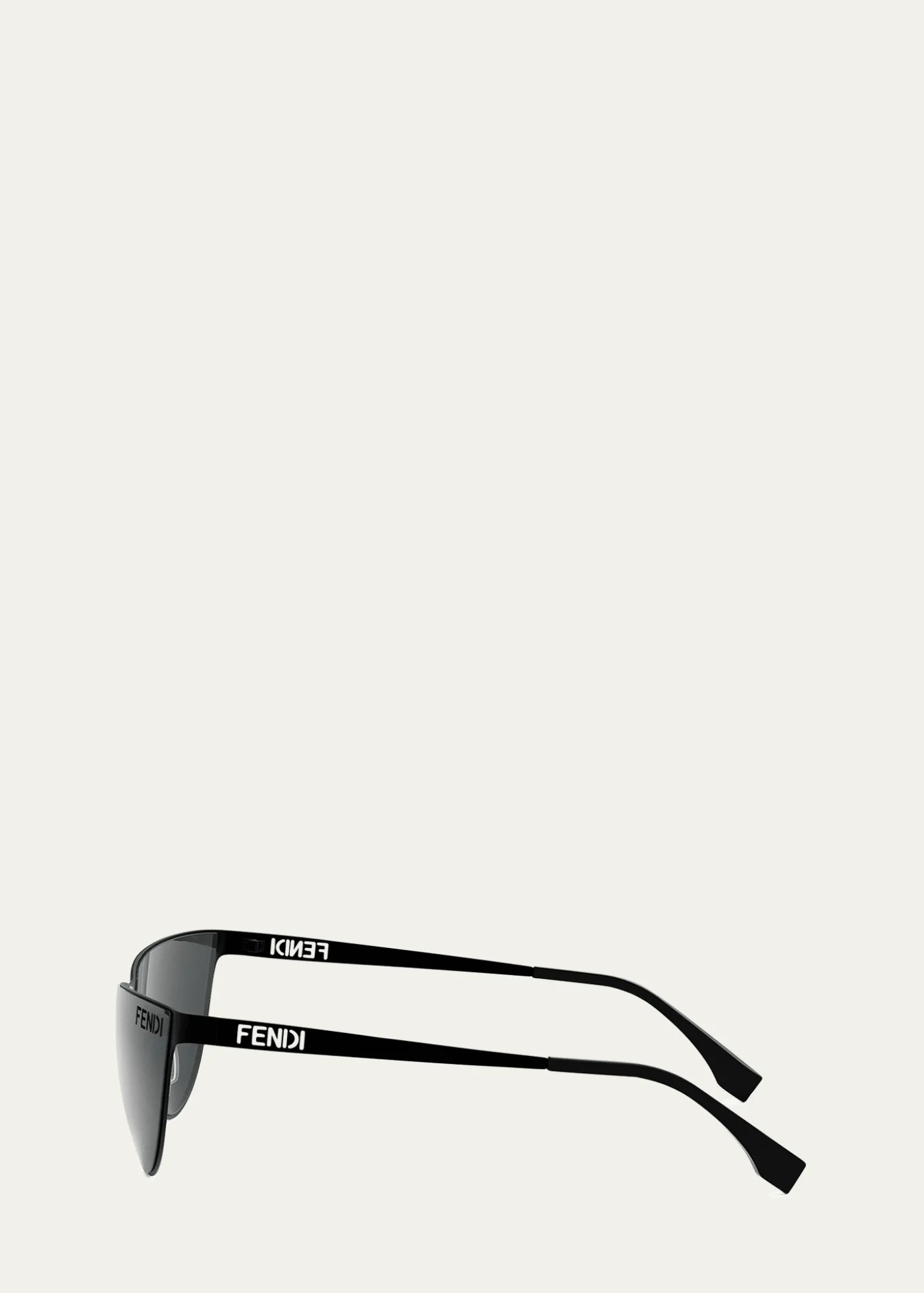 FendiMen's Logo Cutout Metal Cat-Eye Sunglasses