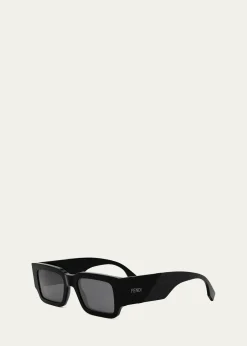 FendiMen's Rectangle Acetate Sunglasses