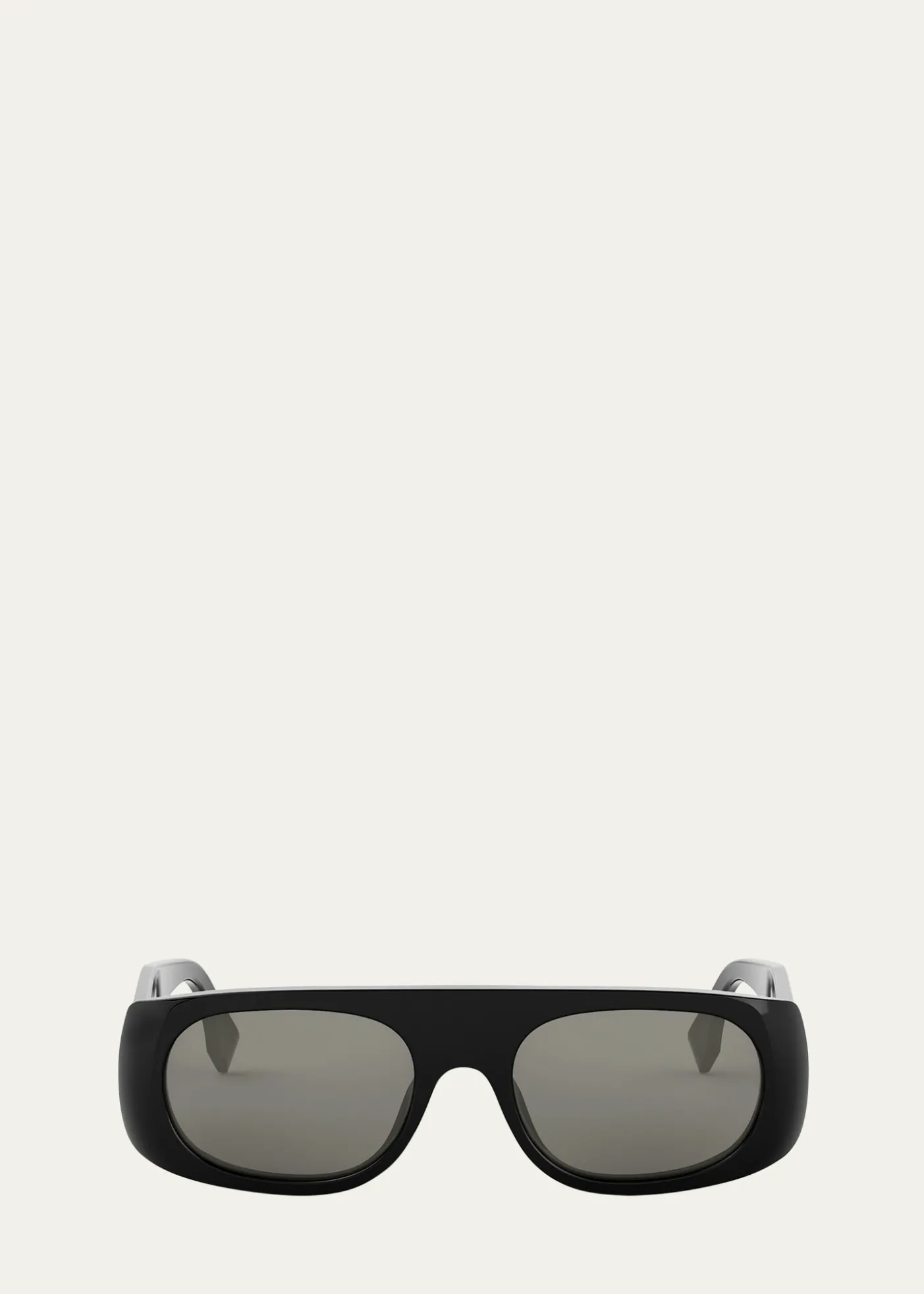 FendiMen's Signature Acetate and Nylon Rectangle Sunglasses