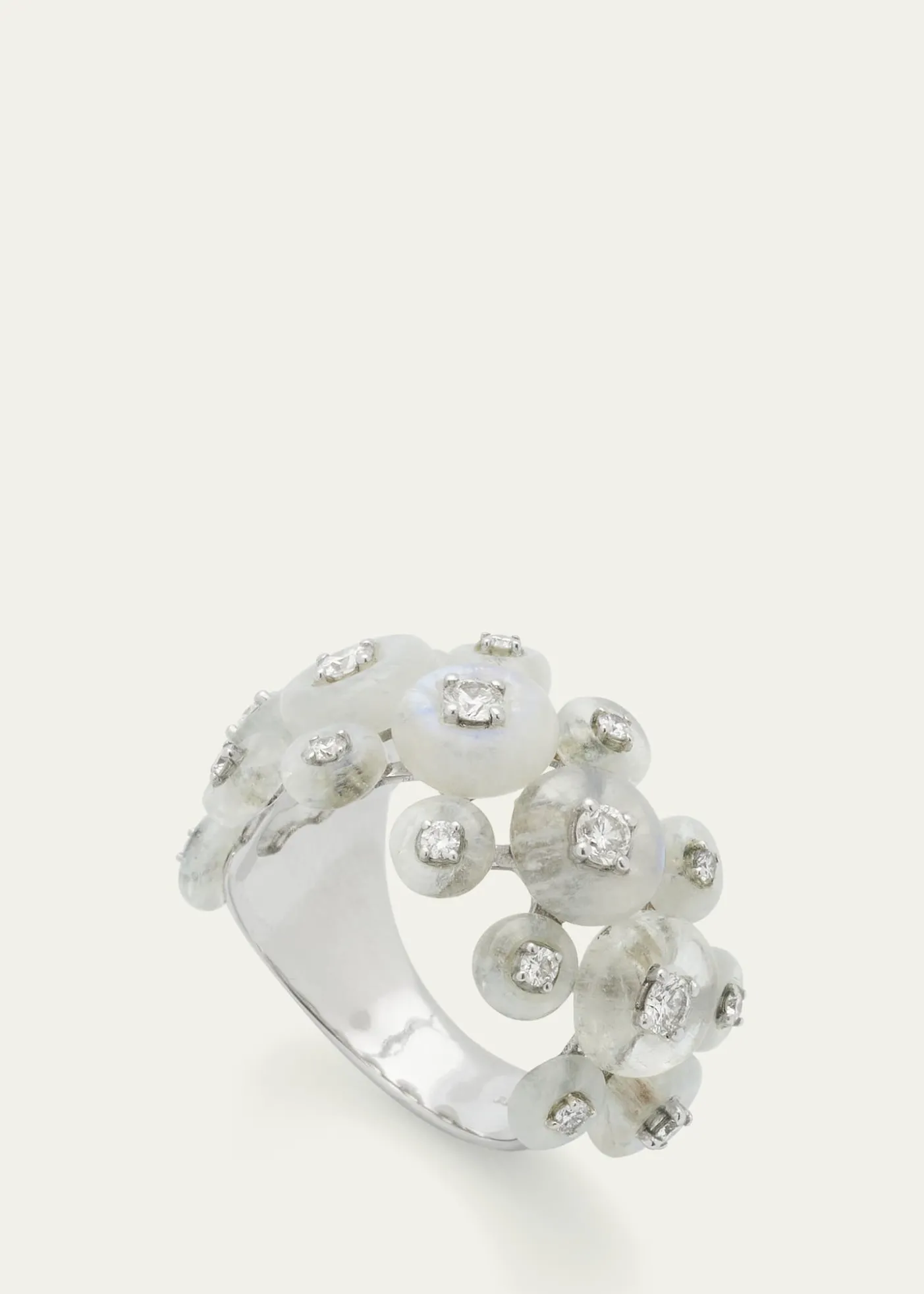 Fernando JorgeDiamond Surrounding Triple Ring in 18k White Gold