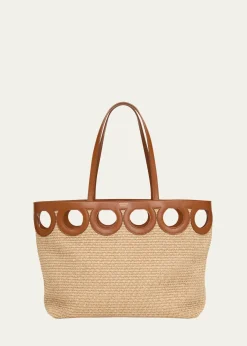FerragamoGancini Frame Raffia Tote Bag