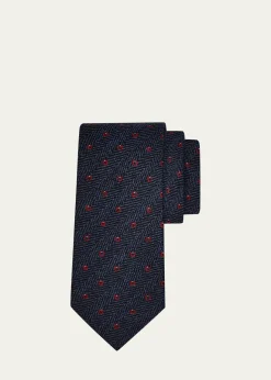 FerragamoMen's Herringbone Gancio Silk Tie