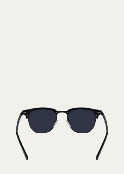 FerragamoMen's Timeless Acetate-Metal Square Sunglasses