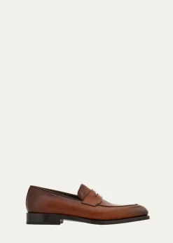 FerragamoMen's Brandy Tramezza Leather Penny Loafers
