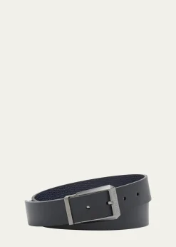 FerragamoMen's Double Adjustable Leather Belt