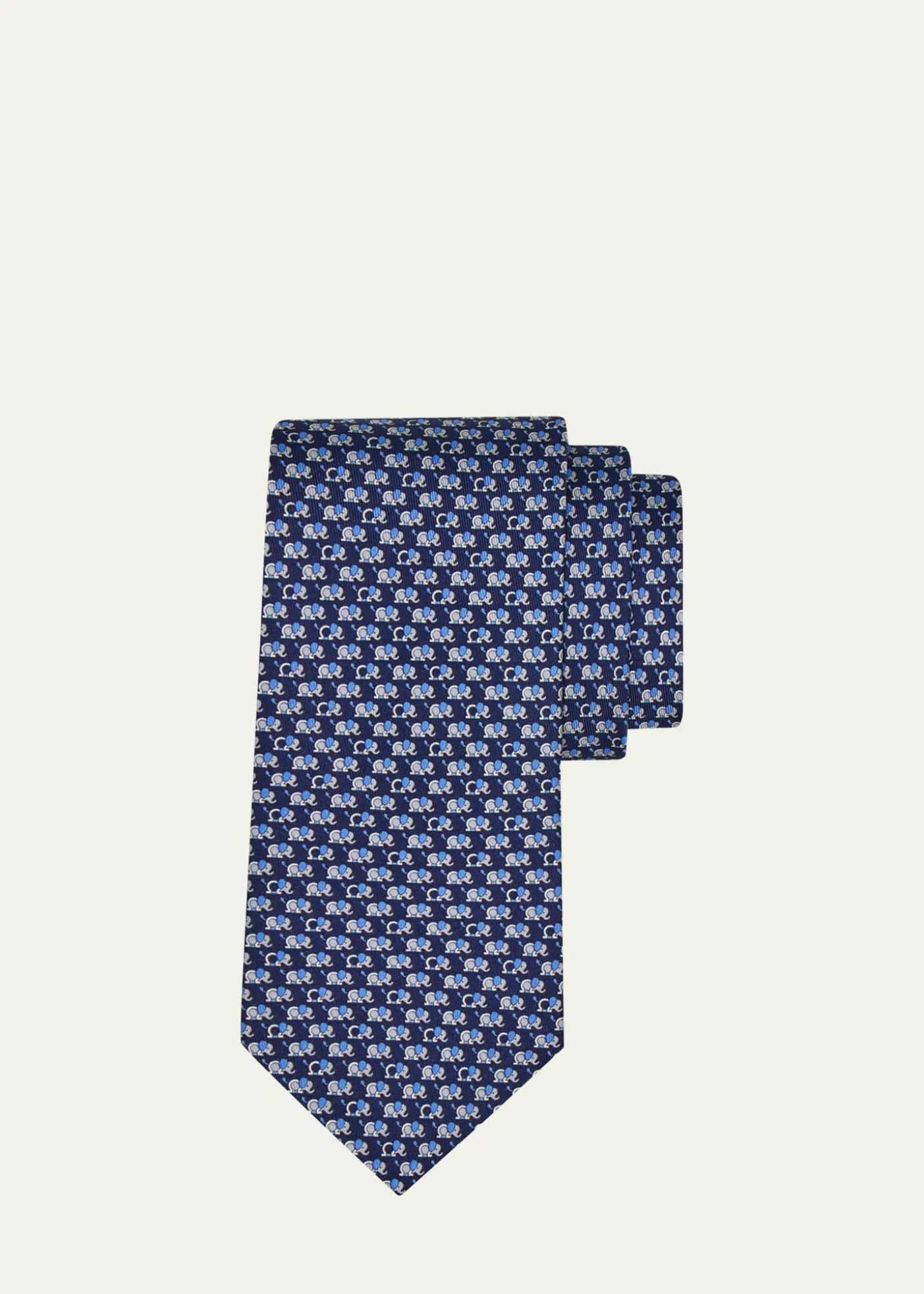 FerragamoMen's Gancio-Elephant Silk Tie