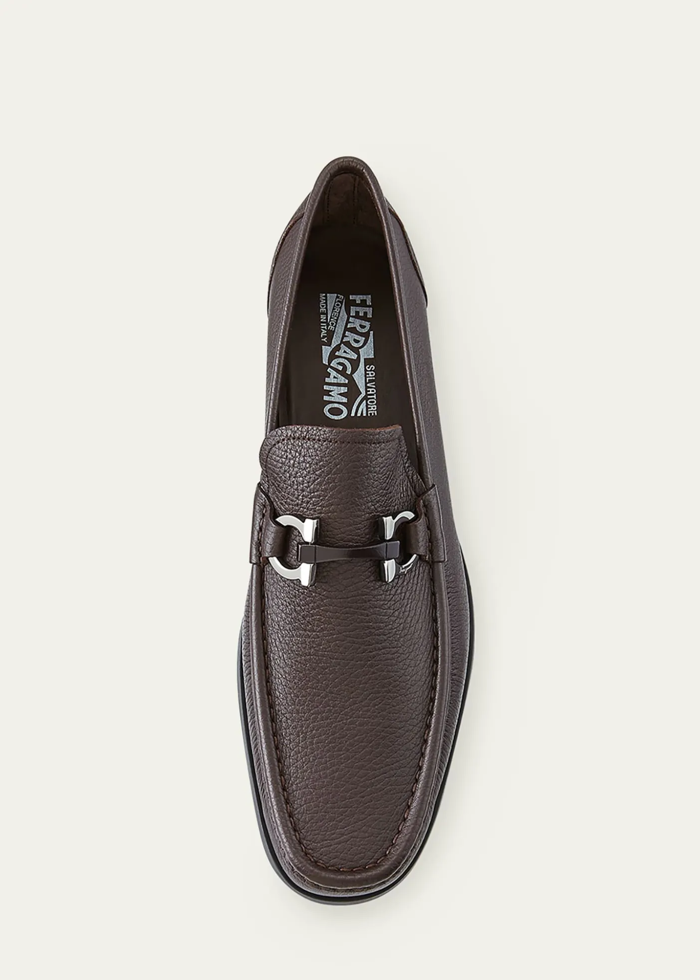FerragamoMen's Grandioso Grained Calfskin Gancini Loafer
