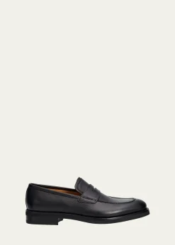 FerragamoMen's Hammered Leather Penny Loafers