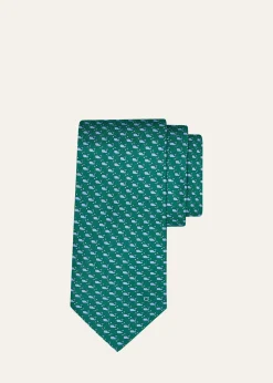FerragamoMen's Mini Whale-Print Tie