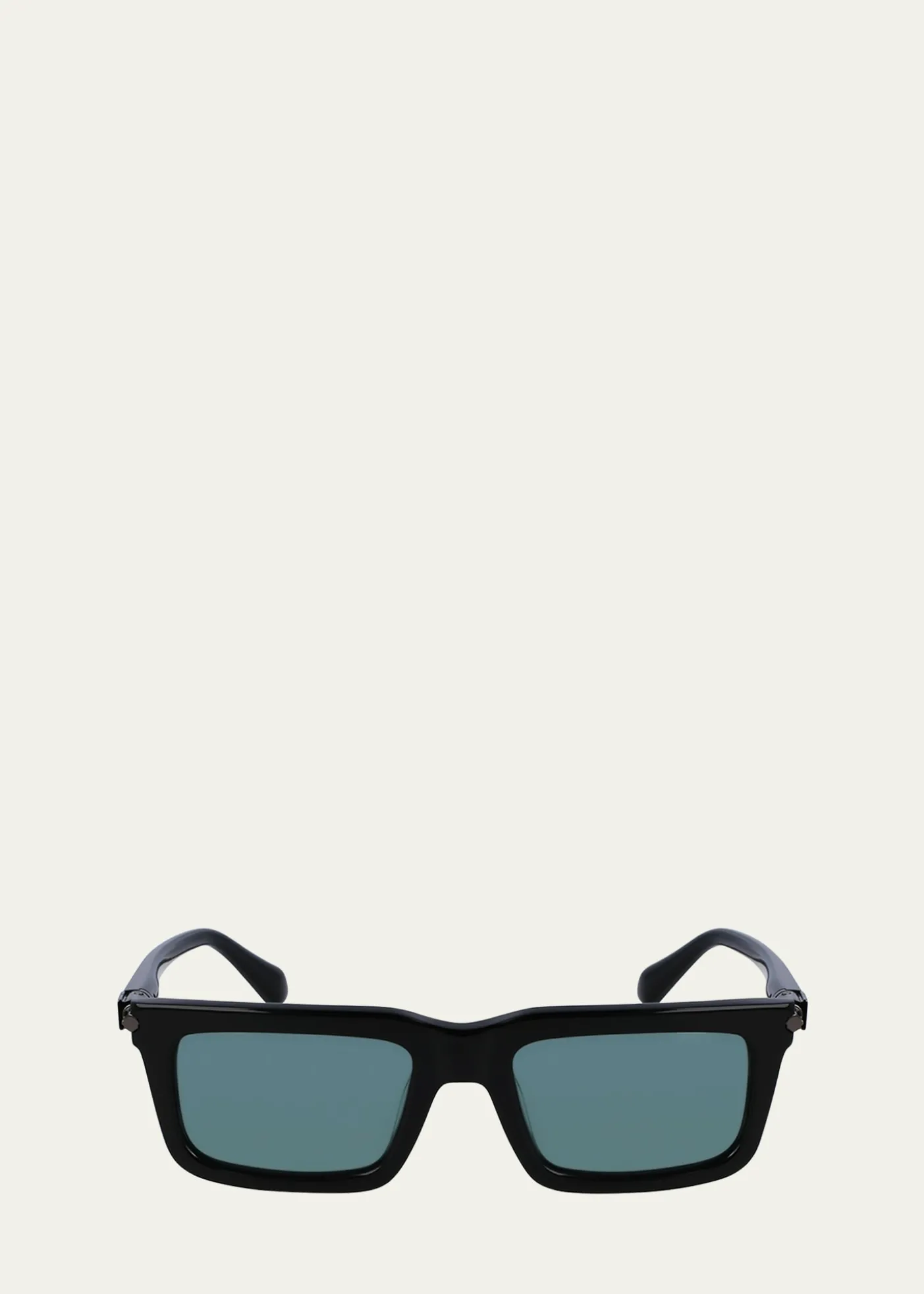 FerragamoMen's Prisma Modified Acetate Rectangle Sunglasses, 53mm