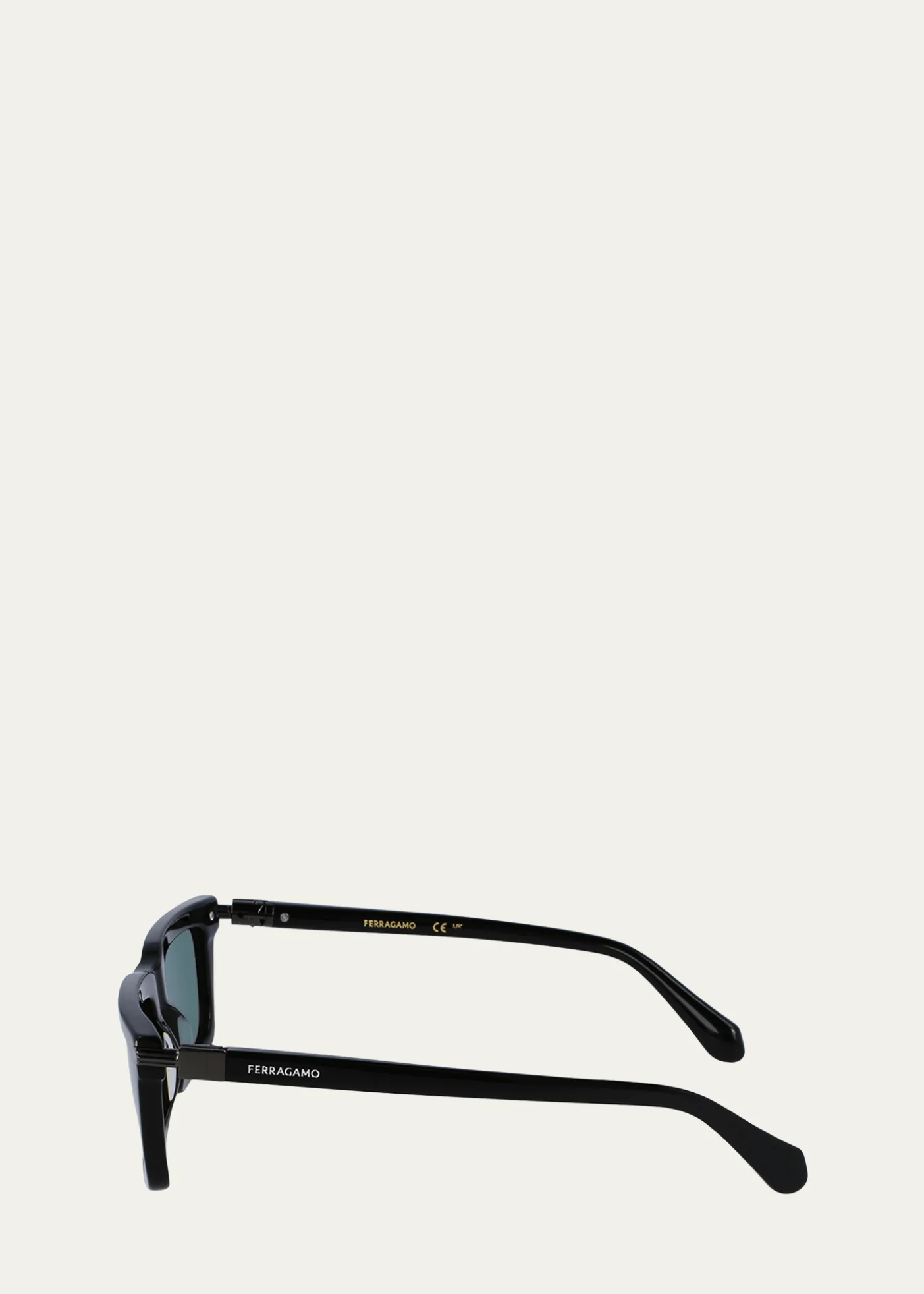 FerragamoMen's Prisma Modified Acetate Rectangle Sunglasses, 53mm