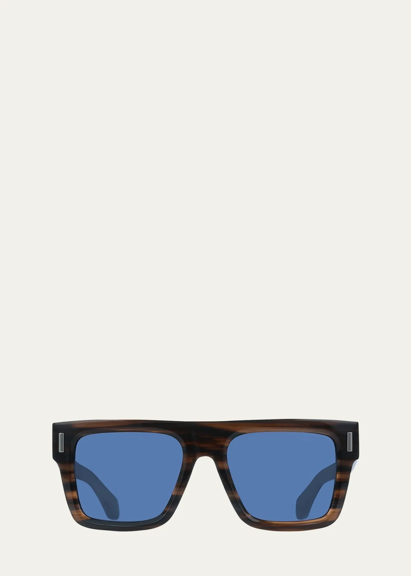 FerragamoMen's Rivets Acetate Square Sunglasses
