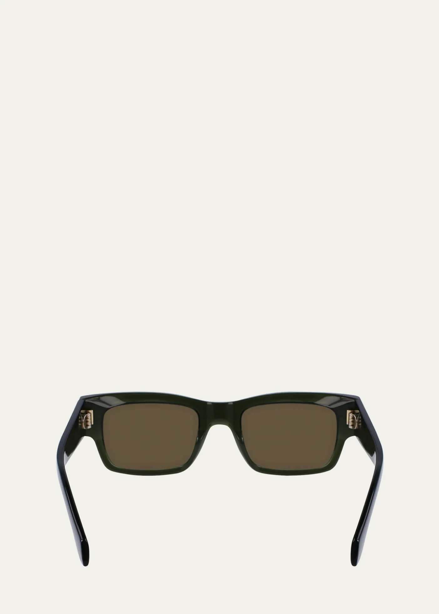 FerragamoMen's Rivets Acetate Rectangle Sunglasses, 53mm
