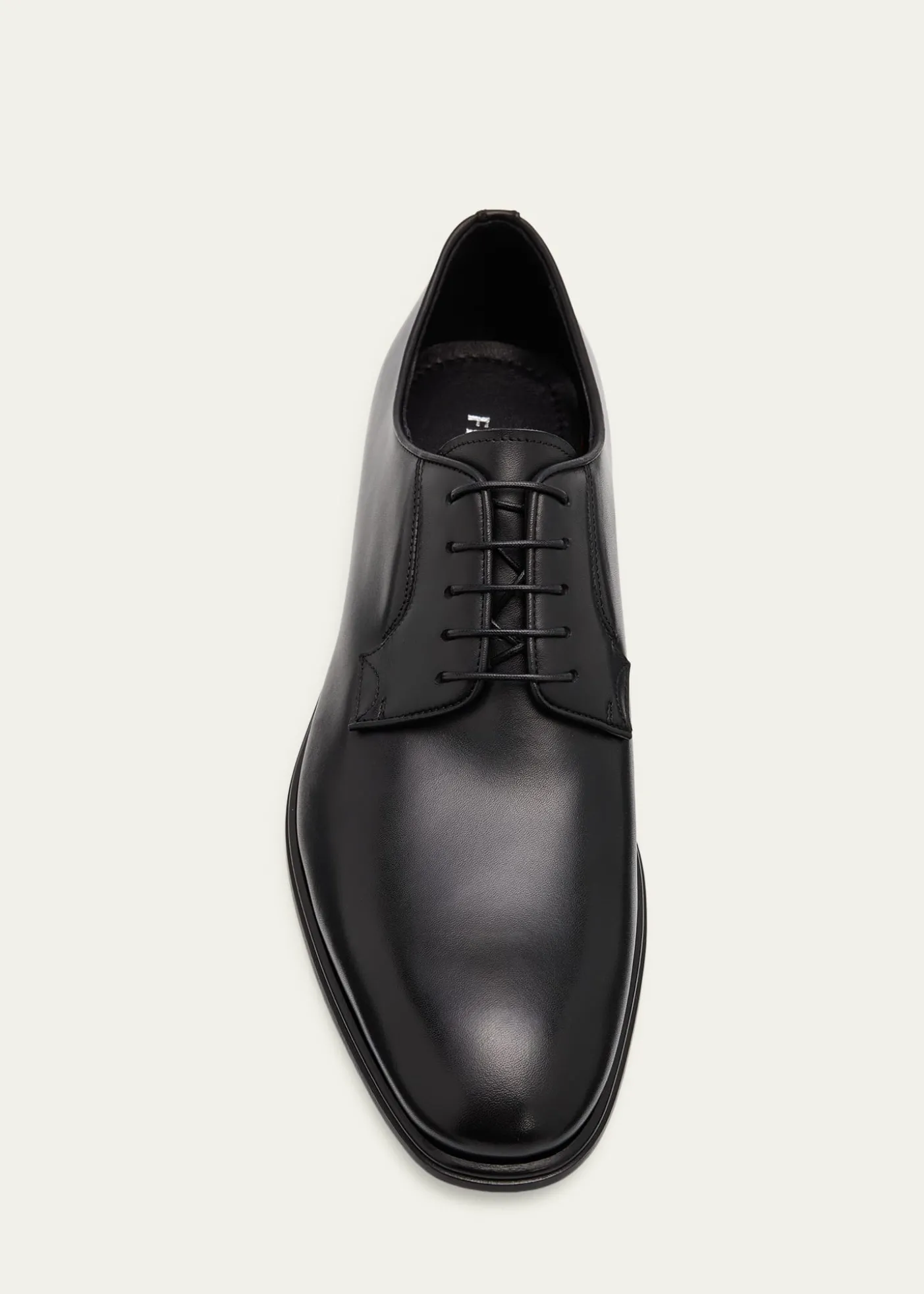 FerragamoMen's Stefano Almond-Toe Leather Derby Shoes