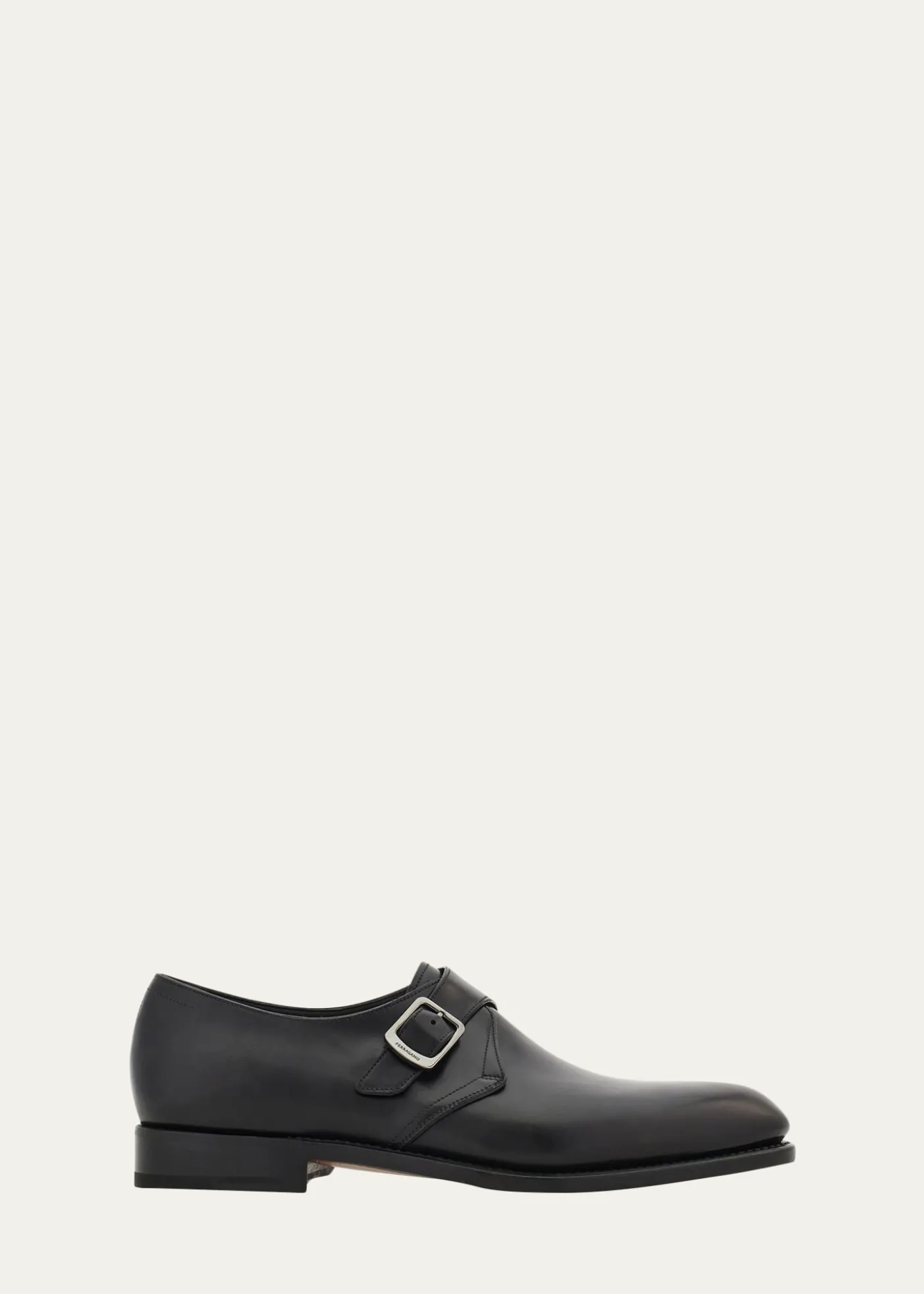 FerragamoMen's Sullivan Tramezza Leather Monk-Strap Loafers