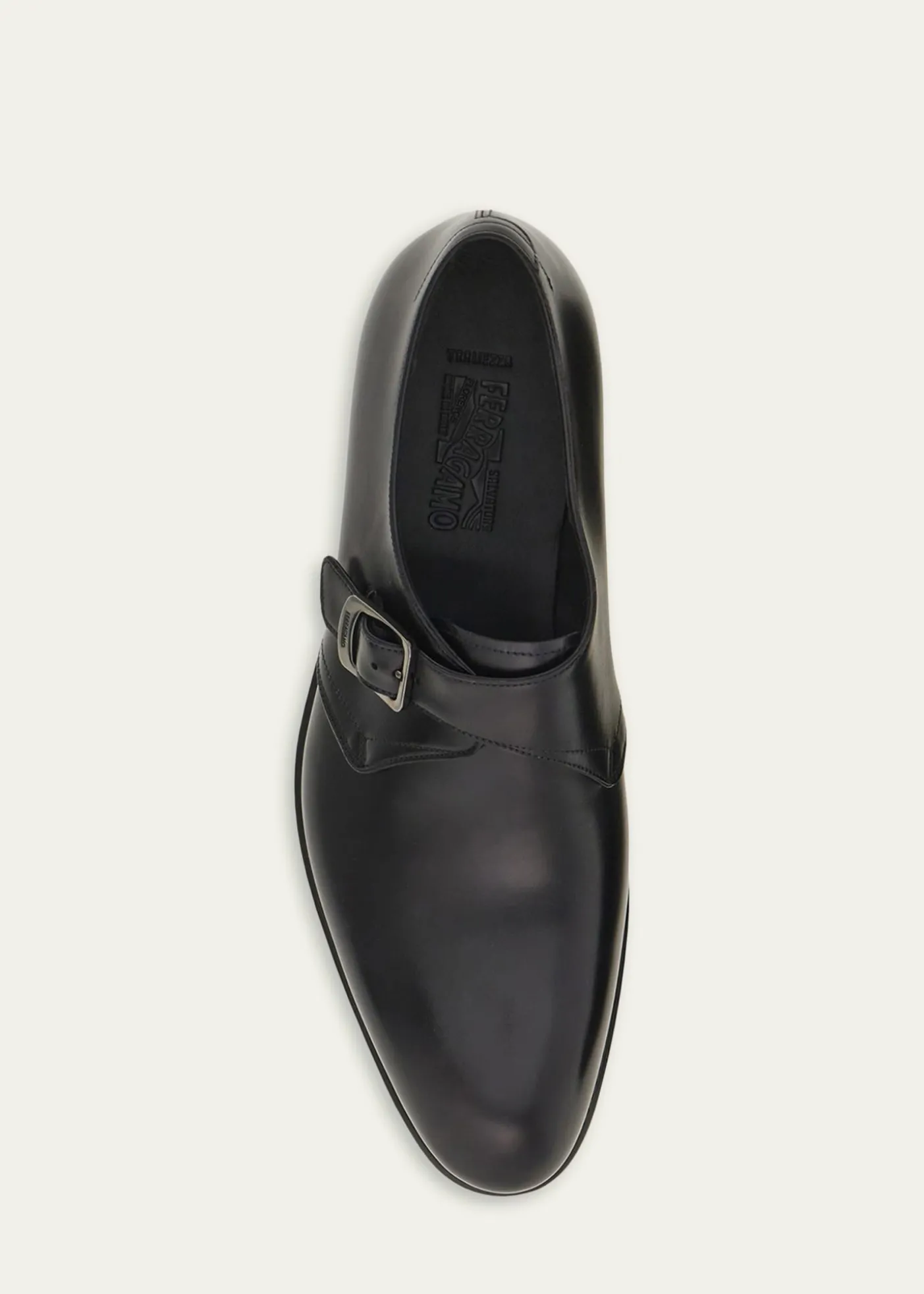 FerragamoMen's Sullivan Tramezza Leather Monk-Strap Loafers