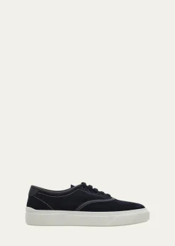 FerragamoMen's Sunset Suede Low-Top Sneakers