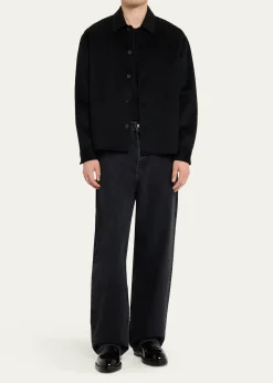 FRAMEMen's Double-Face Wool Overshirt