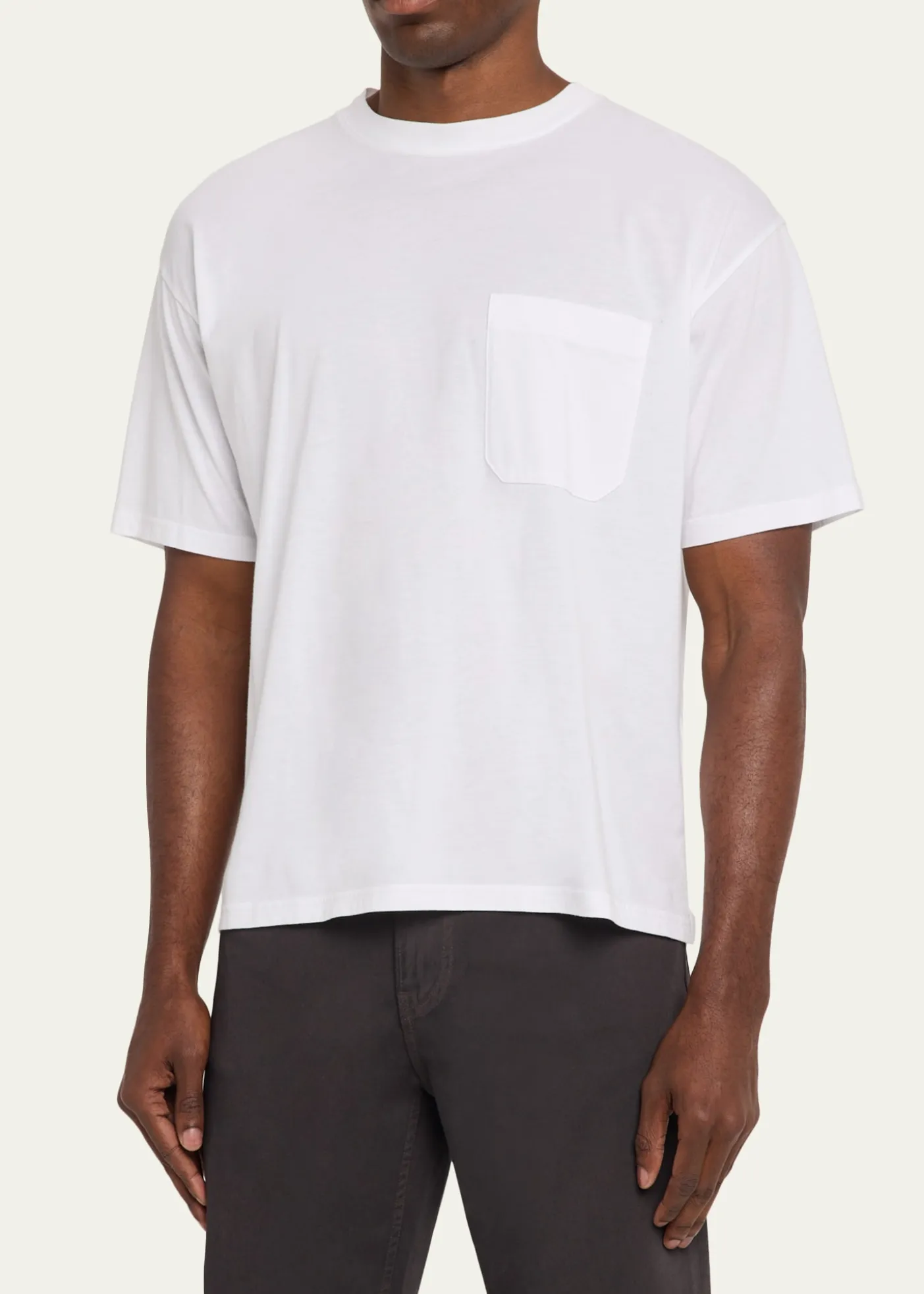 FRAMEMen's Cotton Relaxed Pocket T-Shirt