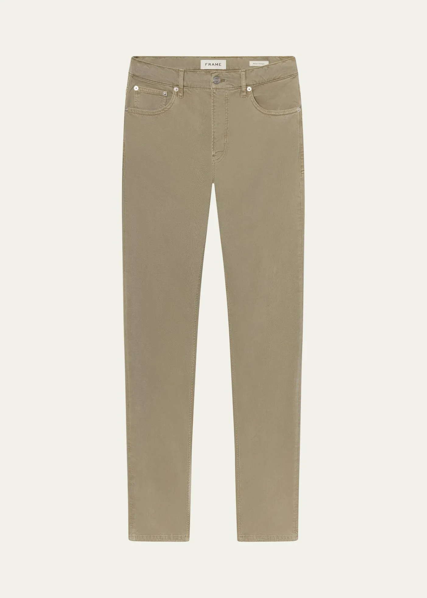 FRAMEMen's Modern Straight Fit Five-Pocket Pants