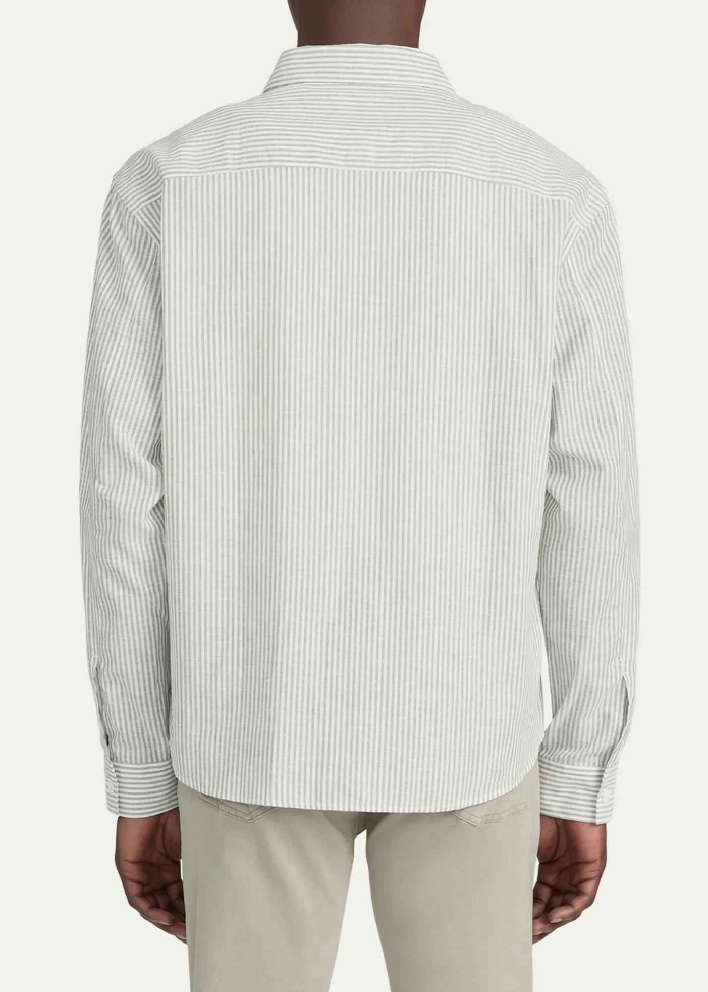 FRAMEMen's Striped Tencel-Blend Button-Down Shirt
