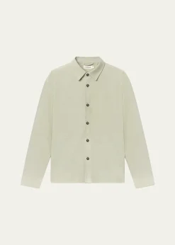 FRAMEMen's Suede Button-Down Shirt