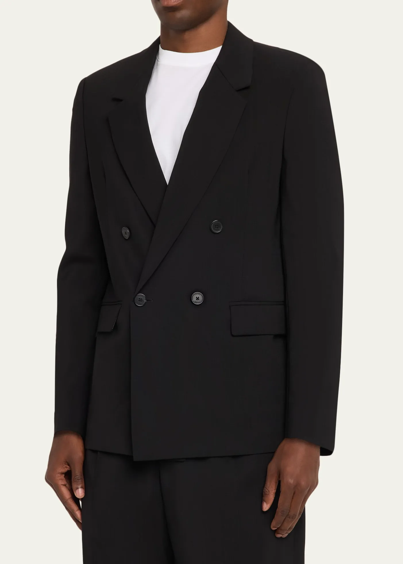 FRAMEMen's Tropical Wool Double-Breasted Blazer