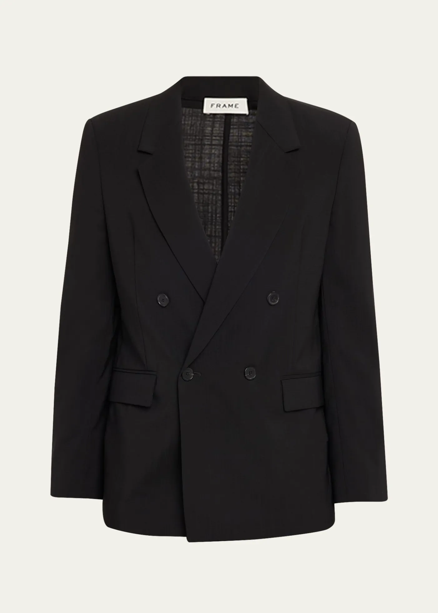 FRAMEMen's Tropical Wool Double-Breasted Blazer