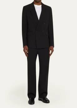FRAMEMen's Tropical Wool Double-Breasted Blazer