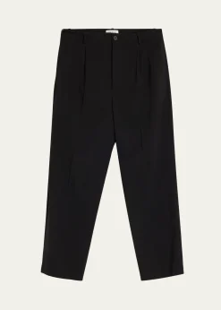 FRAMEMen's Tropical Wool Pleated Trousers