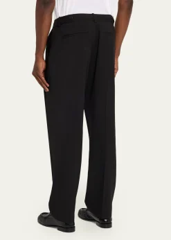 FRAMEMen's Tropical Wool Pleated Trousers